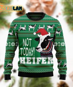 Cow Not Today Christmas Funny Ugly Sweater For Men And Women