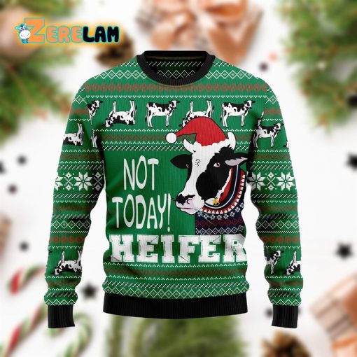 Cow Not Today Christmas Funny Ugly Sweater