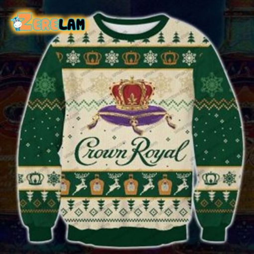 Crown Royal Apple Ugly Christmas Sweater All Over Print Sweatshirt