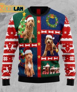 Cute Goldendoodle Ugly Sweater Christmas
