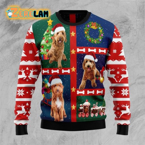 Cute Goldendoodle Ugly Sweater Christmas