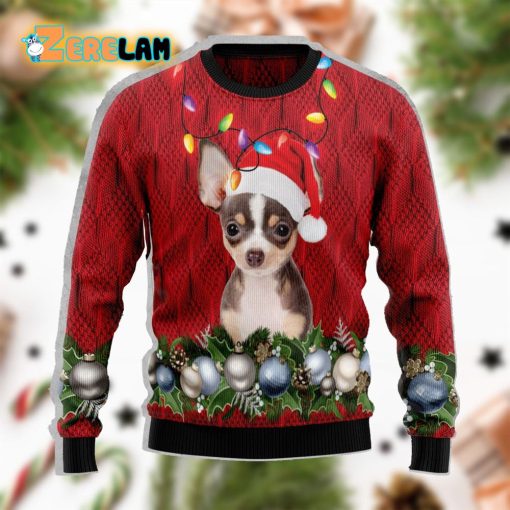 Cute Hihuahua Beauty Funny Christmas Ugly Sweater