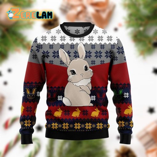 Cute Rabbit Christmas Funny Ugly Sweater