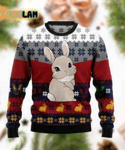 Cute Rabbit Christmas Ugly Sweater For Men And Women