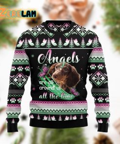 Dachshund Angel Christmas Ugly Sweater For Men And Women