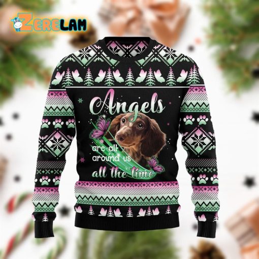 Dachshund Angel Christmas Ugly Sweater For Men And Women