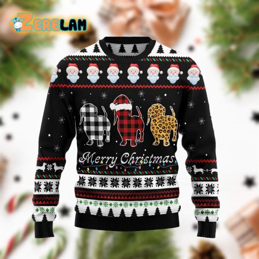 Dachshund Merry Christmas Ugly Sweater For Men And Women