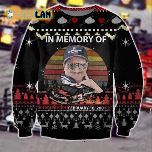 Dale Earnhardt Nascar Ugly Sweater Christmas