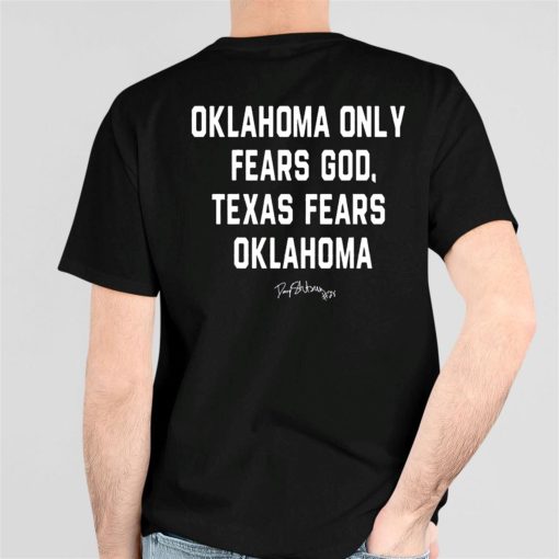 Danny Stutsman 28 Sooners Oklahoma Only Fears God Texas Fears Oklahoma Shirt
