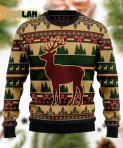 Deer Pattern Funny Ugly Sweater