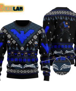 Dick Grayson Nightwing Christmas Ugly Sweater