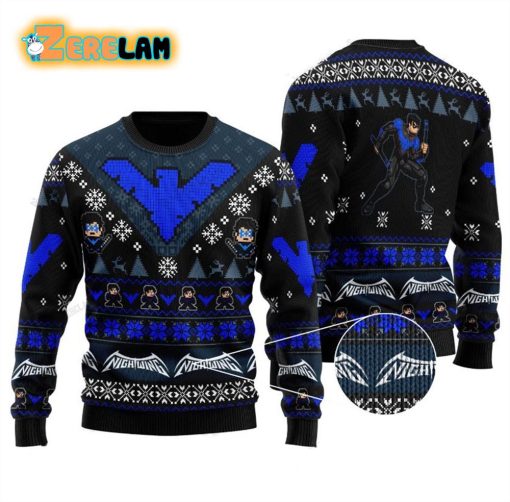 Dick Grayson Nightwing Christmas Ugly Sweater