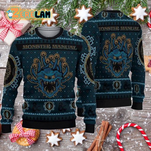 DnD Monster Manual Ugly Christmas Sweater