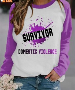 Domestic Violence Survivor Print Sweatshirt 1