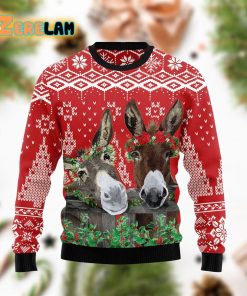 Donkey Buddies Christmas Ugly Sweater