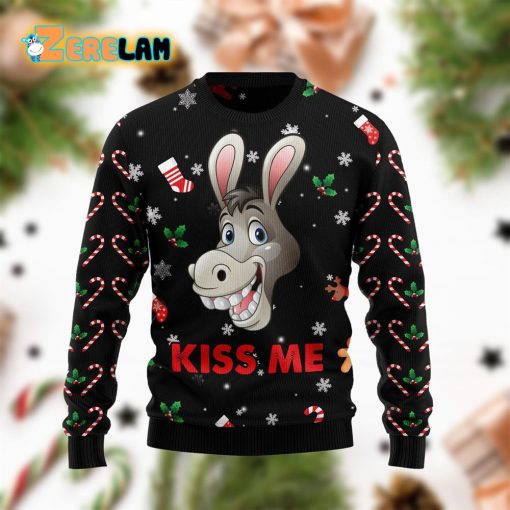 Donkey Kissme Christmas Ugly Sweater