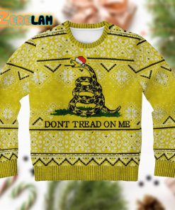 Don’t Tread On Me Yellow Christmas Ugly Sweater