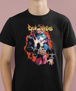 Efureimu Darkstalkers Nightwarriors Demitri And Morrigan Shirt 1 1