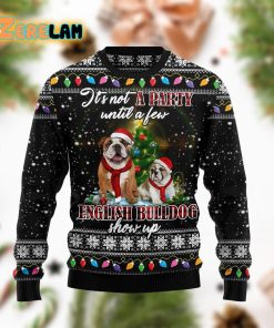 English Bulldog Show Up Ugly Sweater For Men And Women
