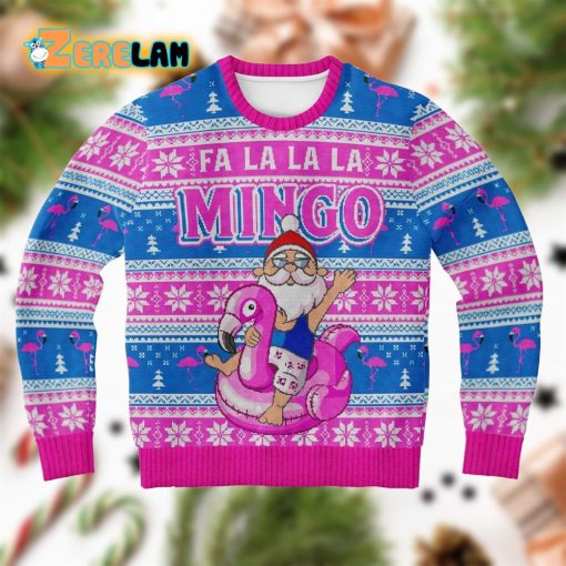 Fa La La La Mingo Santa Christmas Ugly Sweater
