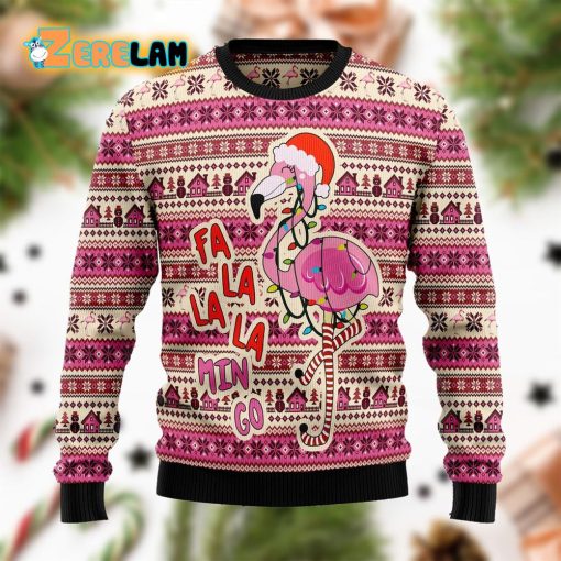 Fa La La Min Go Christmas Ugly Sweater