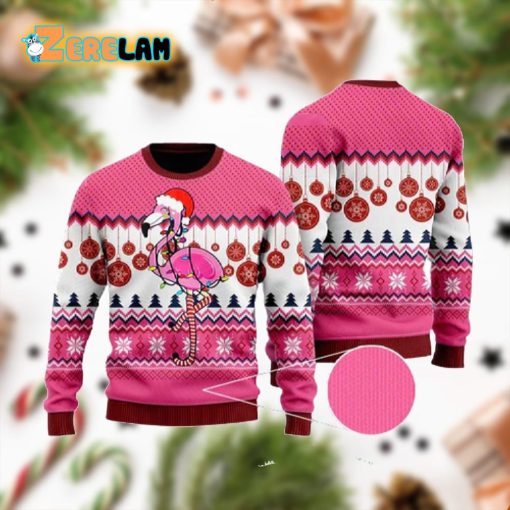 Flamingo Christmas Ugly Sweater