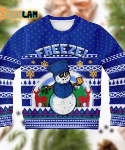 Freeze Snowman Christmas Ugly Sweater