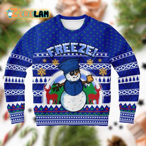 Freeze Snowman Christmas Ugly Sweater