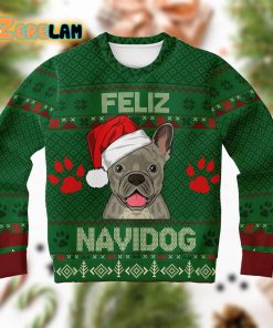 French Bulldog Feliz Navidog Ugly Christmas Sweater