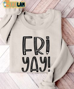 Fri-yay Funny Weekend Print Casual Sweatshirt