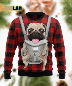 Front Carrier Dog Pug Ugly Sweater For Men And Women