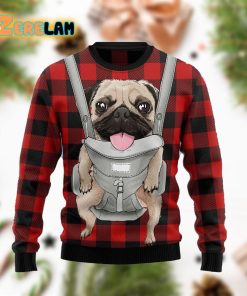 Front Carrier Dog Pug Ugly Sweater