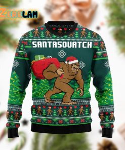 Santasquatch Bigfoot Ugly Sweater