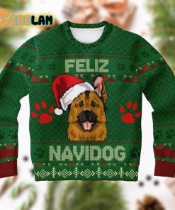 German Shepherd Feliz Navidog Ugly Christmas Sweater