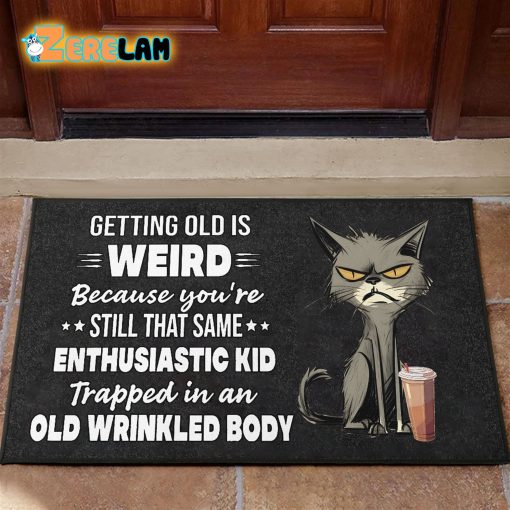 Getting Old Is Weird Because You’re Still That Same Cat Doormat