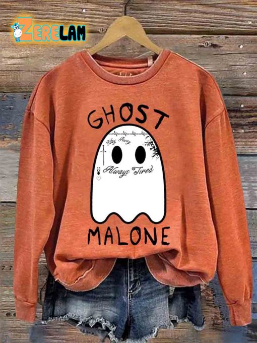 Ghost Malone Halloween Casual Sweatshirt