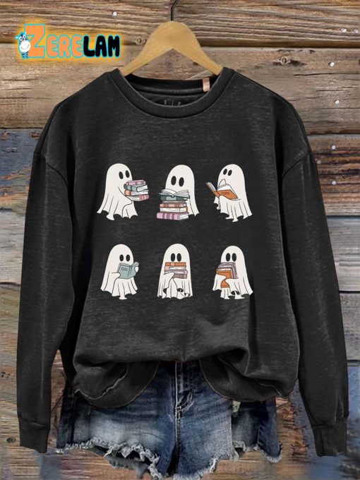 Ghost Reading Teacher Sweatshirt