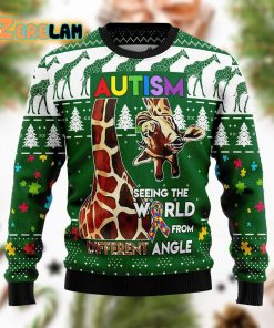 Giraffe Autism Christmas Funny Ugly Sweater