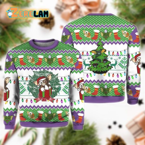 Gremlins Purple Christmas Ugly Sweater