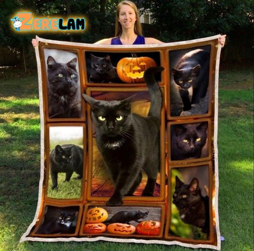 Halloween Black Cat 3d Blanket