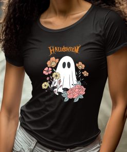 Halloween Ghost Flower Shirt 4 1