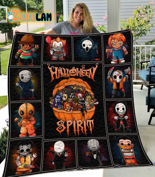 Halloween Spirit Quilt Blanket