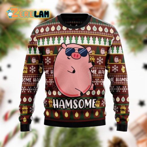 Hamsome Cute Pig Funny Ugly Sweater