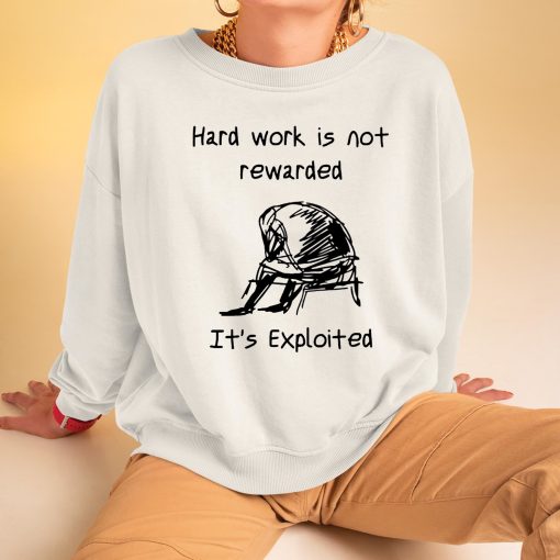 Hard Work Is Not Rewarded It’s Exploited Shirt