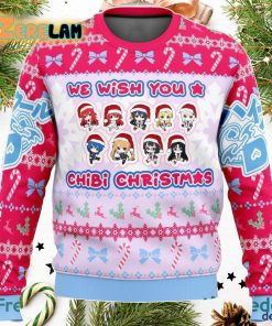 High School DXD Chibi Girls 3D Ugly Sweater Christmas
