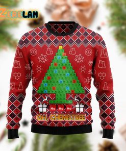 Ho Ho Ho Oh Chemistree Christmas Funny Ugly Sweater