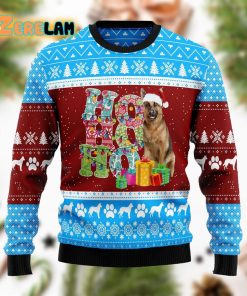 Hohoho German Shepherd Christmas Funny Ugly Sweater
