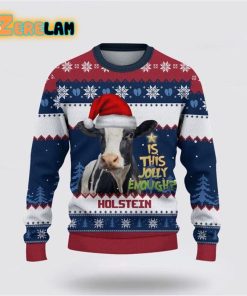Holstein Jolly Merry Christmas Ugly Sweater