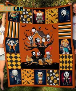 Horror Halloween Movie Characters Blanket