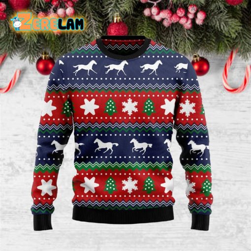 Horses Funny Family Ugly Sweater For Men And Women